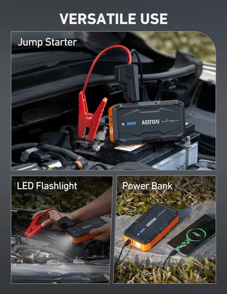AstroAI S8 Booster Pack Jump Starter - Orange - photo 5