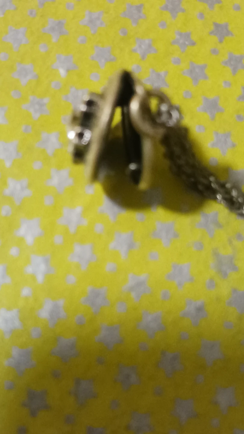 Vintage Floral Locket Necklace with Rhinestones - photo 3