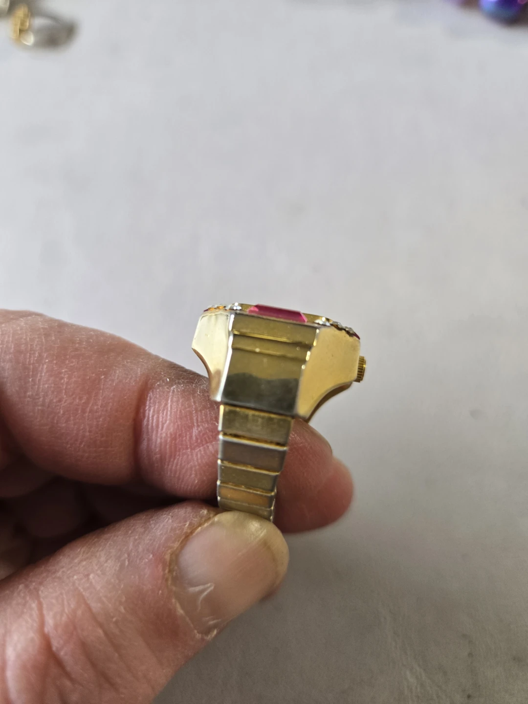 Vintage Marla Quartz Ring Watch - photo 2