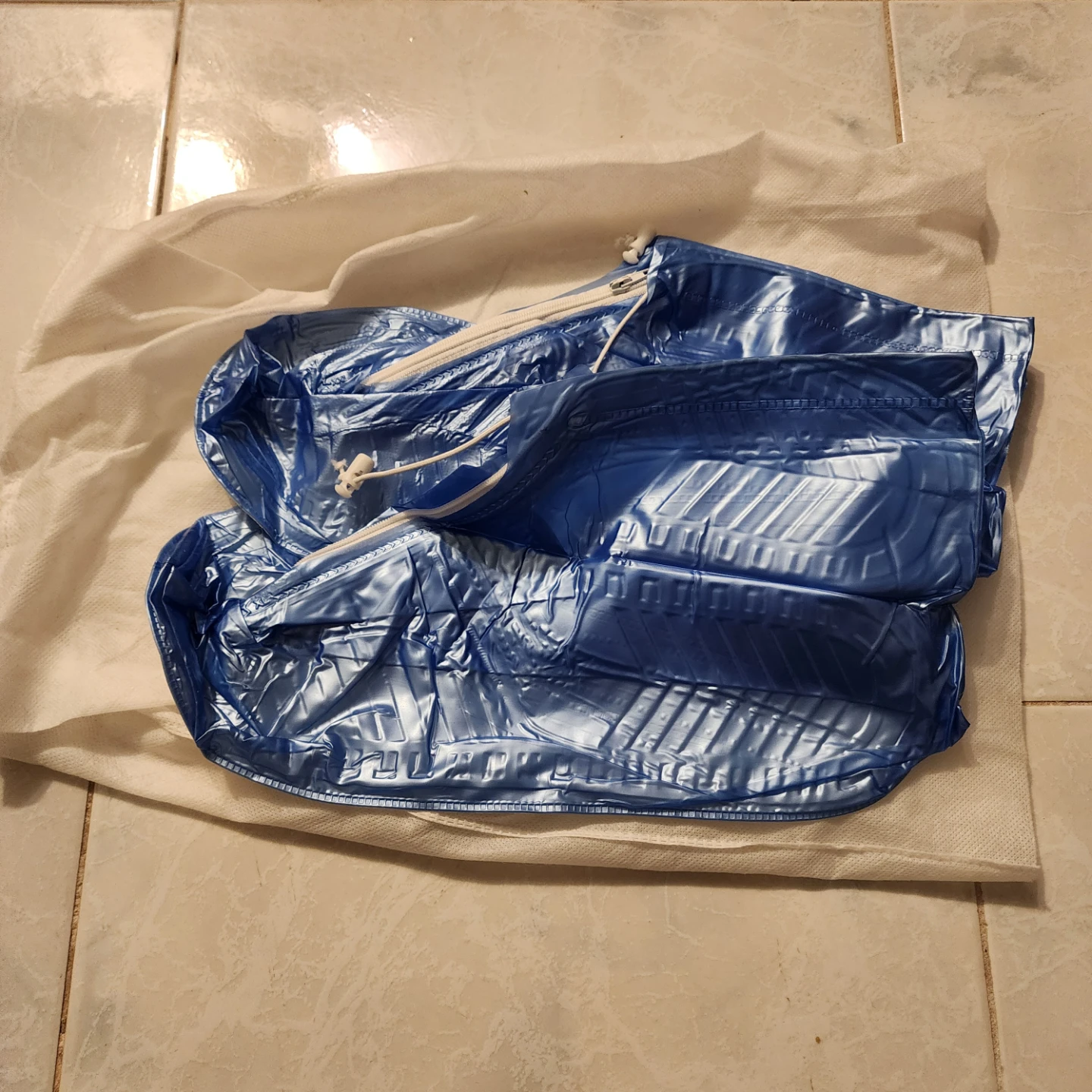 Blue PVC Waterproof Shoe Covers - XXL - photo 2