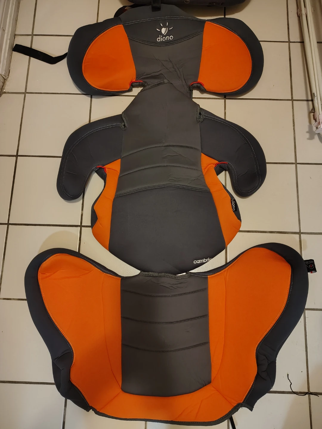 Diono Cambria Booster Seat - Orange & Grey - photo 2