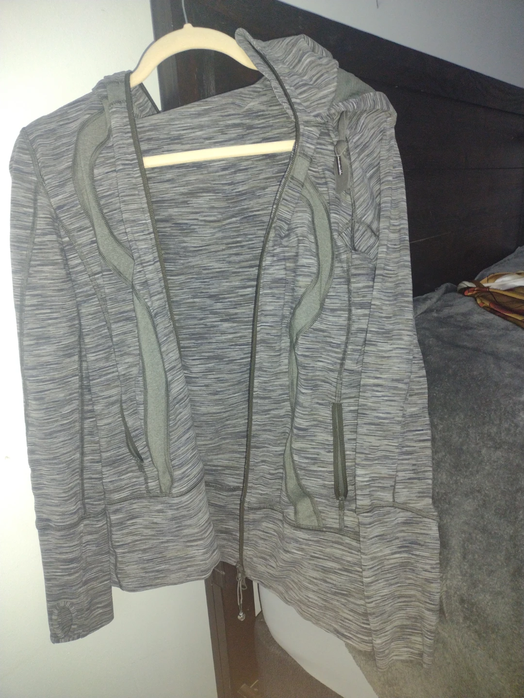 Lululemon Heathered Grey Zip Up Jacket