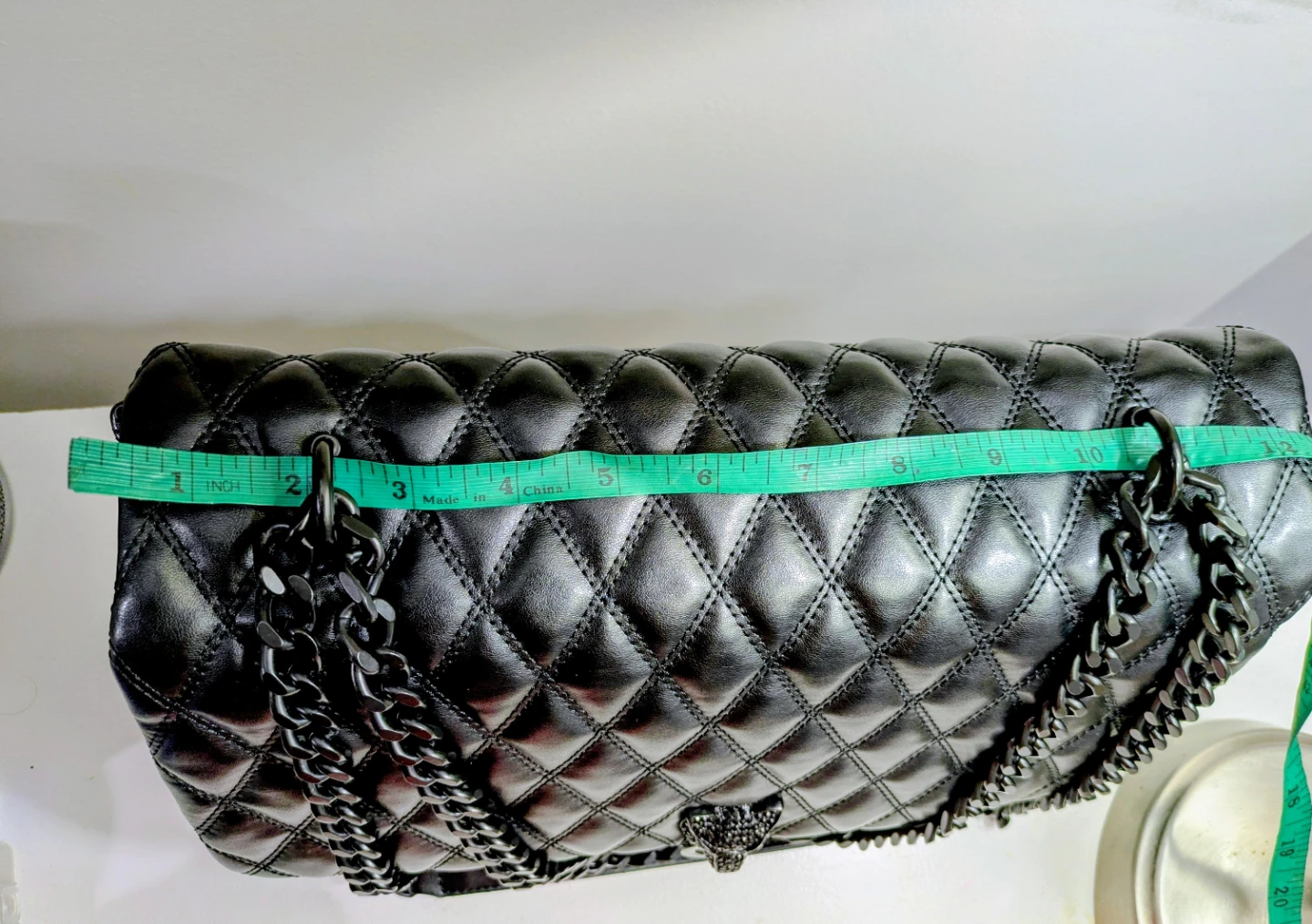 Black Quilted Chain Bag - photo 3