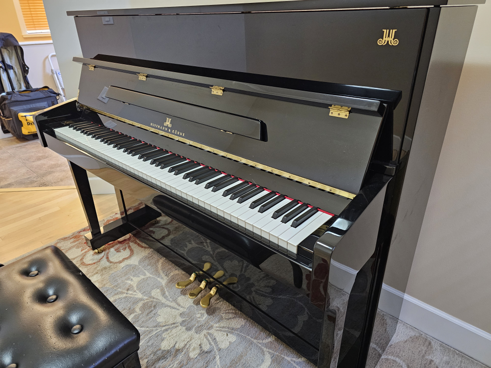 Hoffmann & Kühne Upright Piano - Black