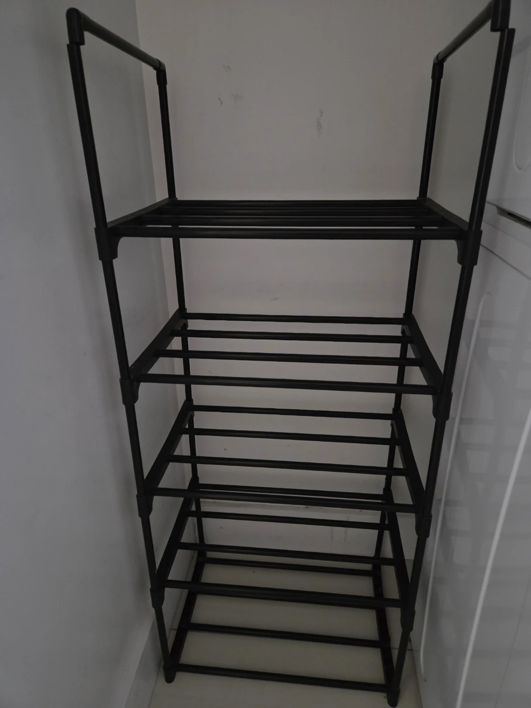 Black plastic Shoe Rack - photo 2