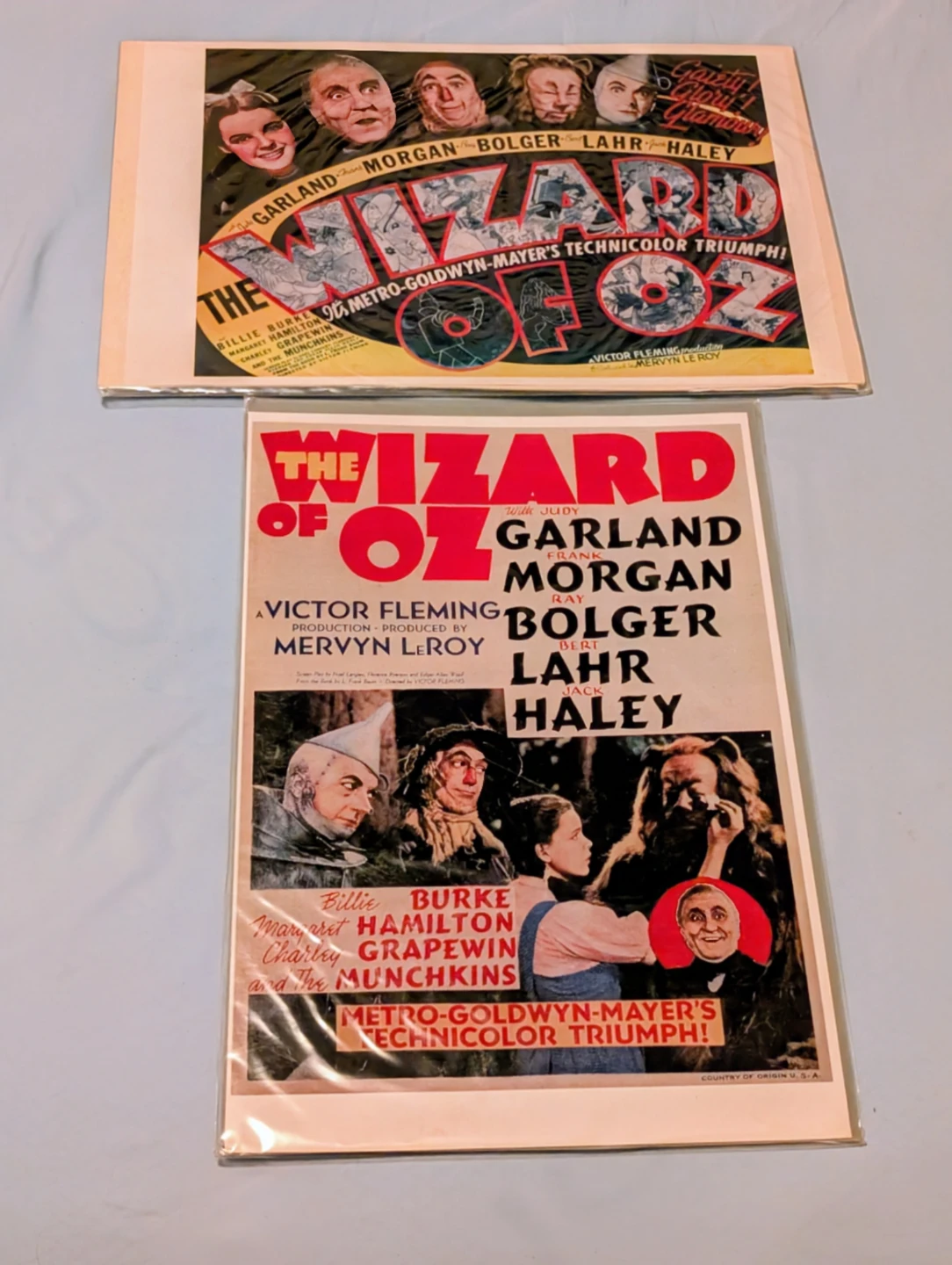 The Wizard of Oz Movie Posters - approx. 11" X 16"