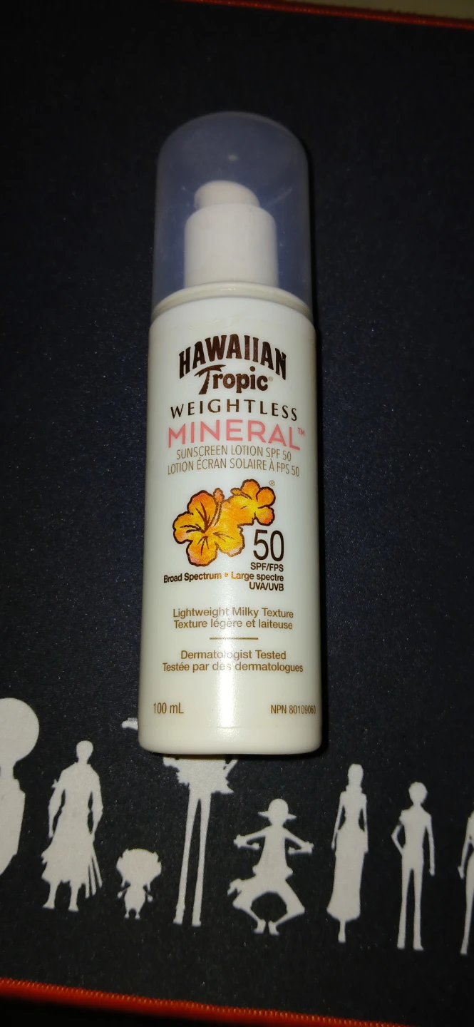 Hawaiian Tropic Weightless Mineral Sunscreen SPF 50 🥕