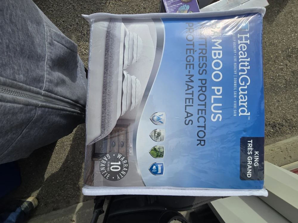 HealthGuard Bamboo Plus King Mattress Protector - New