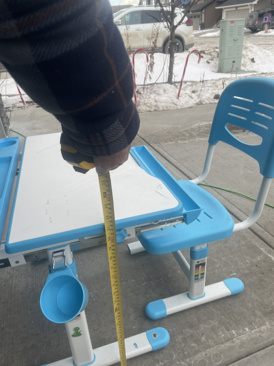 Kids Adjustable Desk and Chair Set - Blue