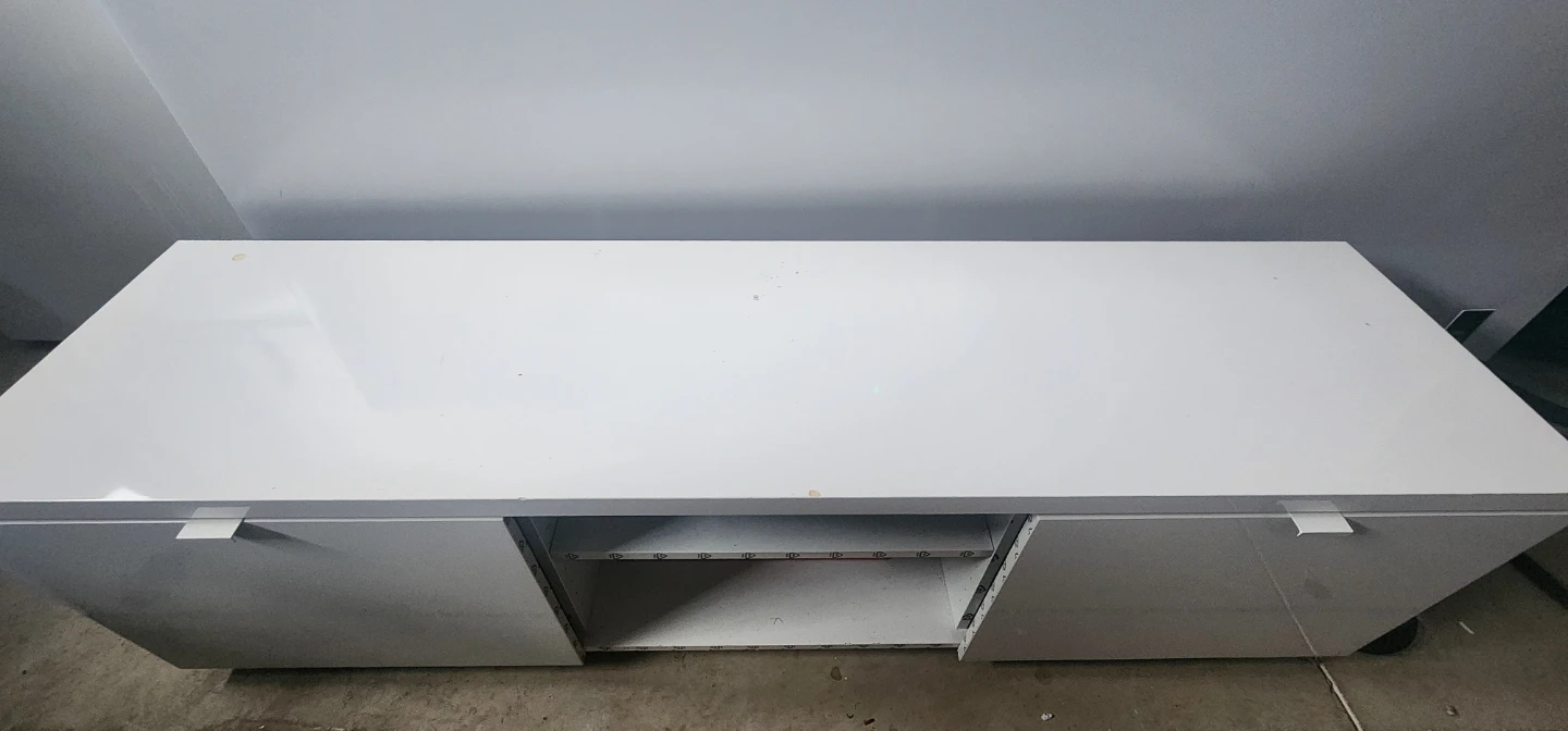 IKEA BESTA TV Unit - White, 63"