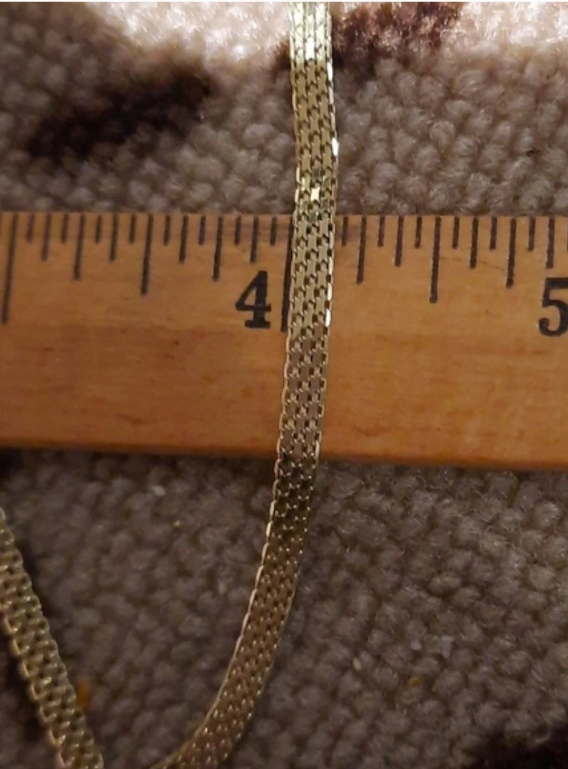 Solid 14k yellow gold over sterling silver Bismark Necklace - photo 5