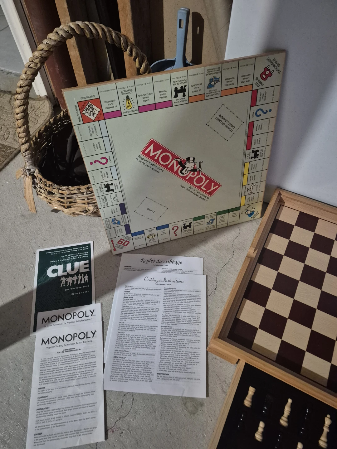 Monopoly Board Game with Cribbage and Clue - photo 5