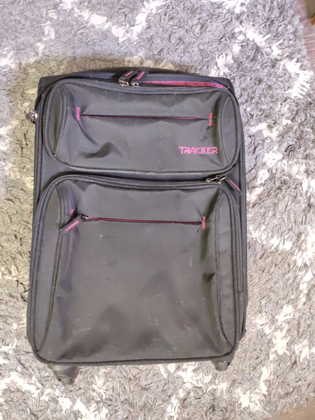 Tracker Black Carry-On Suitcase