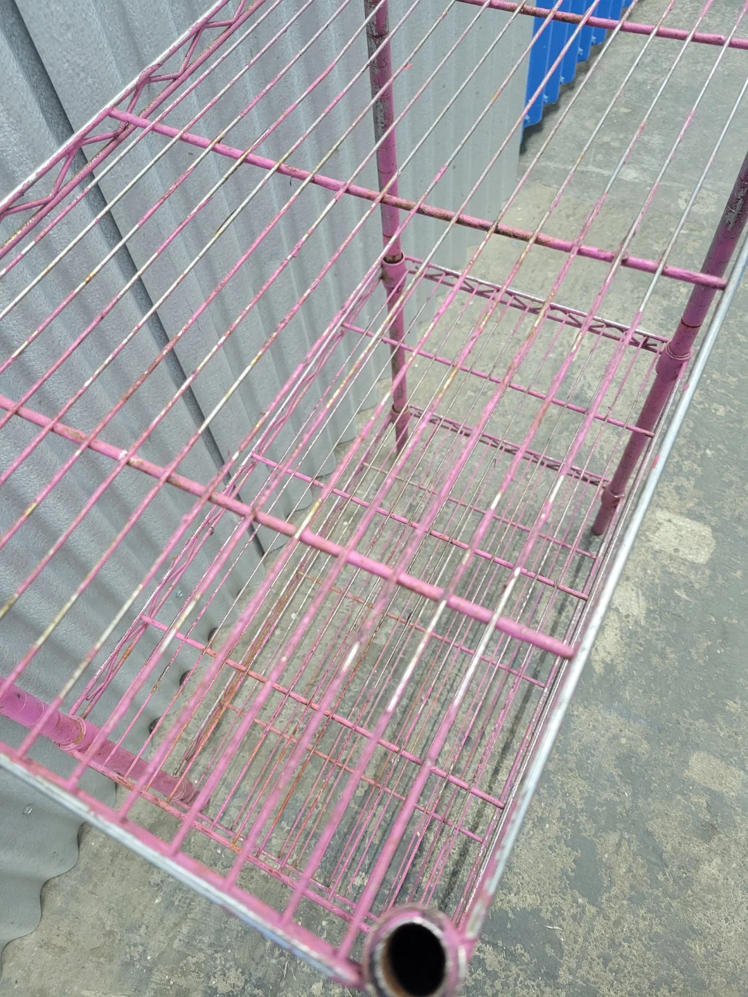 Pink 3-Tier Wire Shelving Unit - photo 2