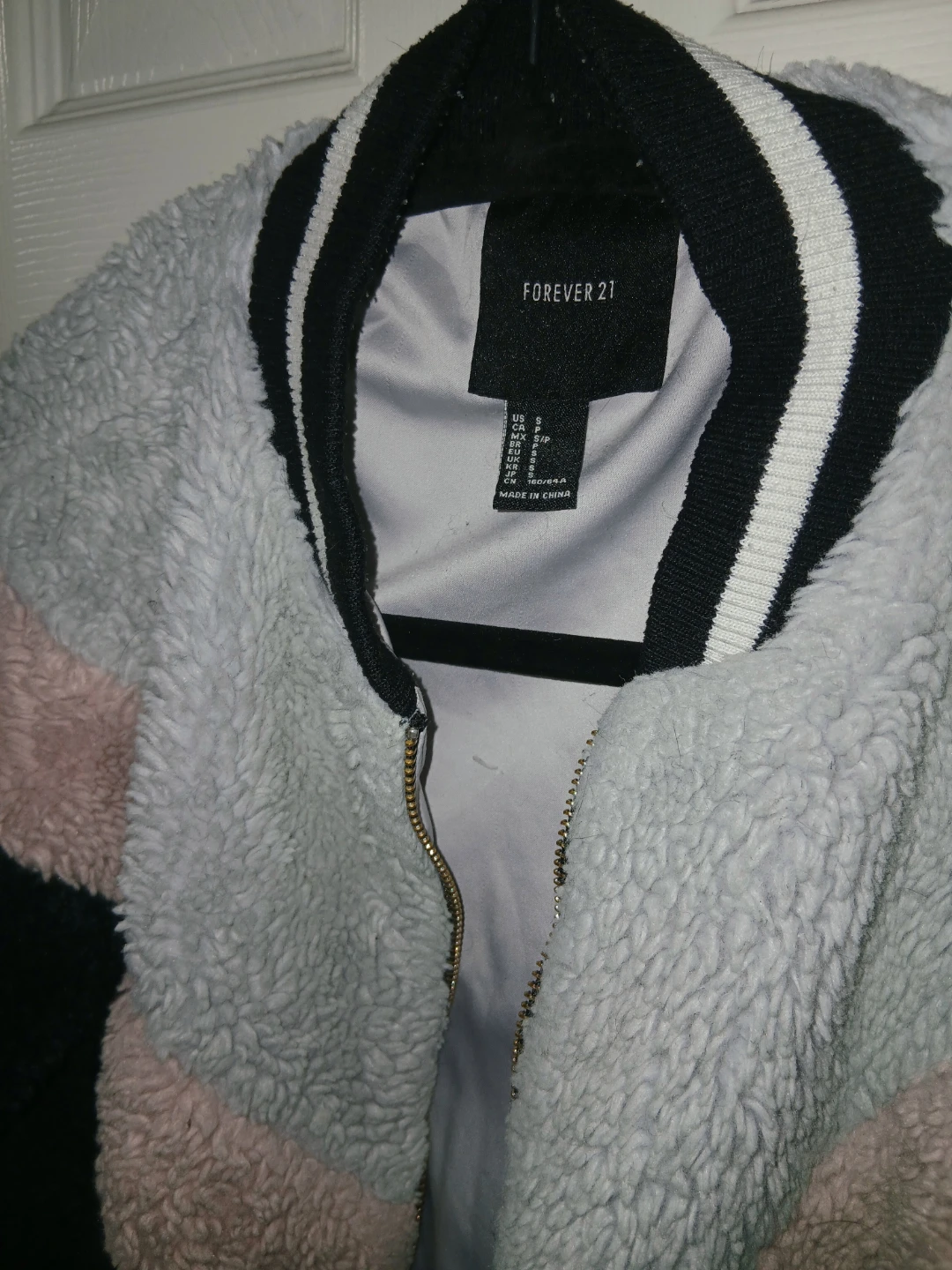 Forever 21 Sherpa Bomber Jacket - Size Small - photo 2