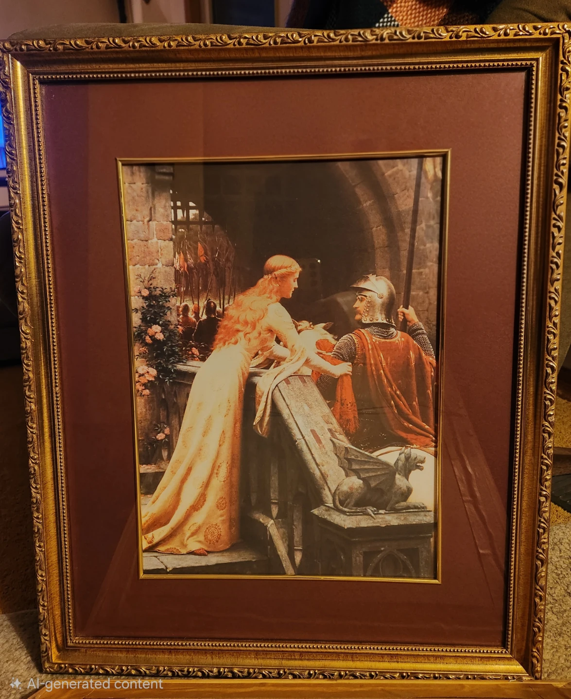 Framed Art Print - Medieval Knights and Ladies