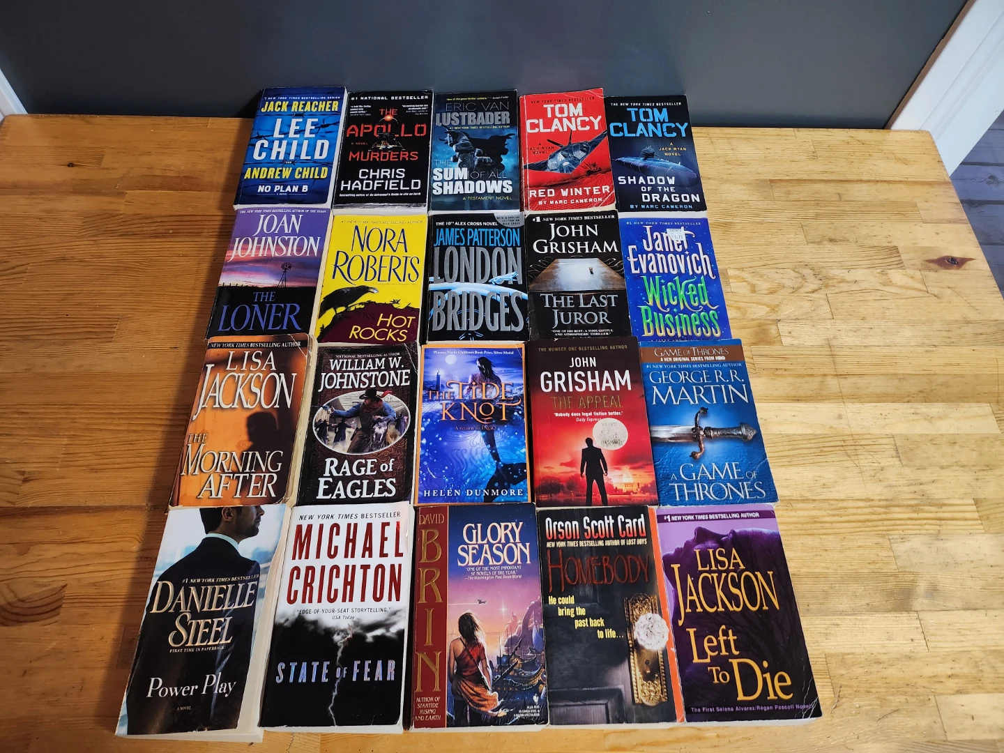 Paperback Used Books (20) - Mixed Lot
