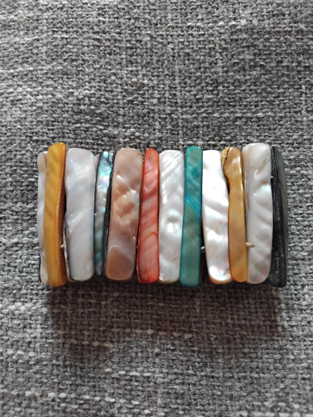 Shell Beaded Stretch Bracelets - Set of 3 - photo 4