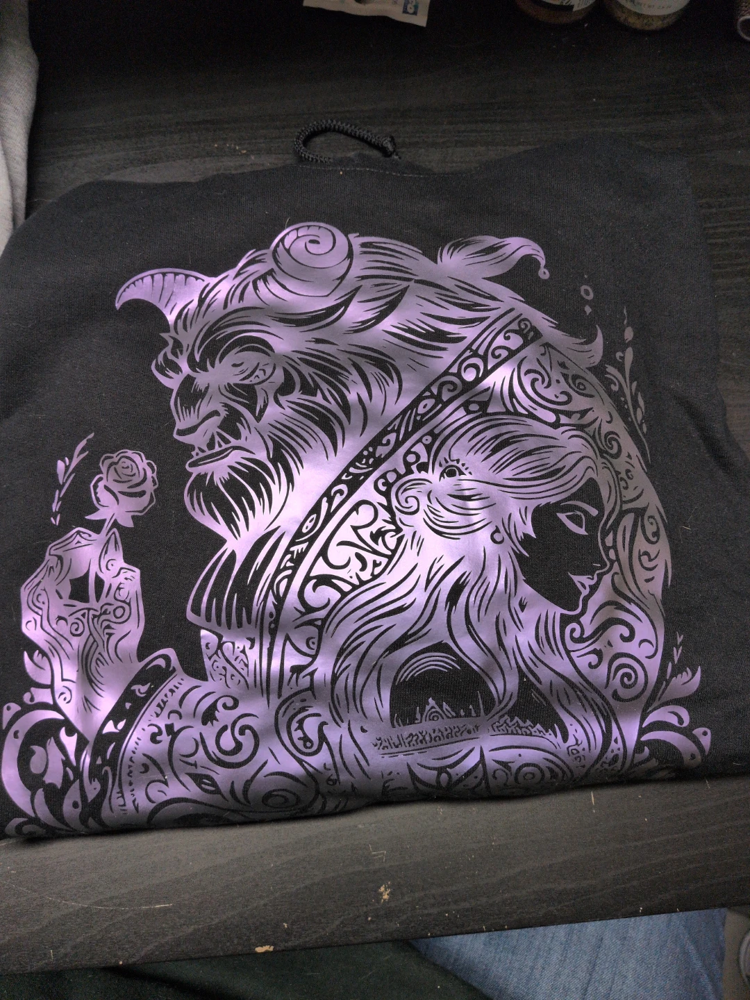 Beauty and the Beast Black Hoodie