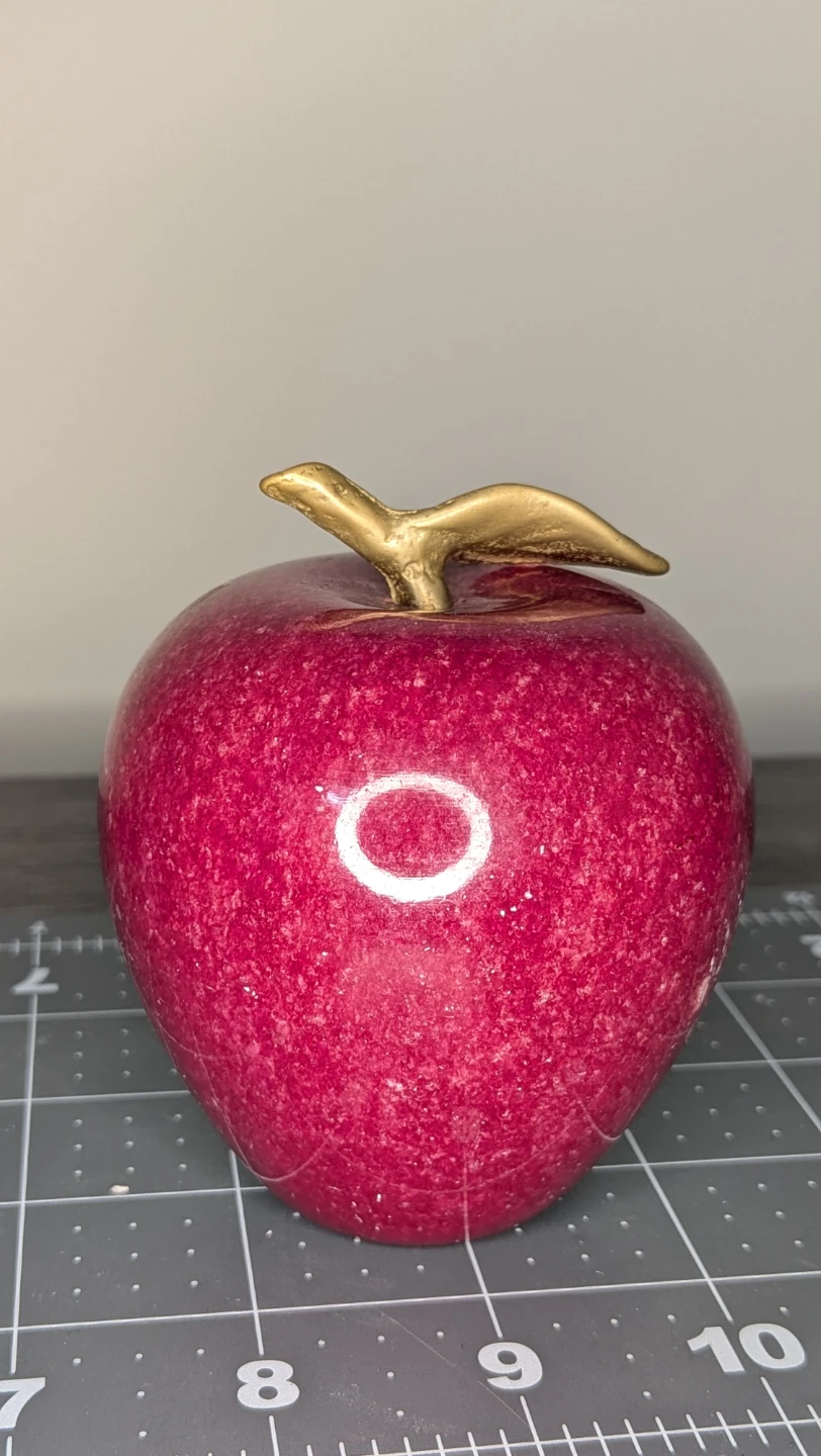 Decorative Marble Apple Figurine