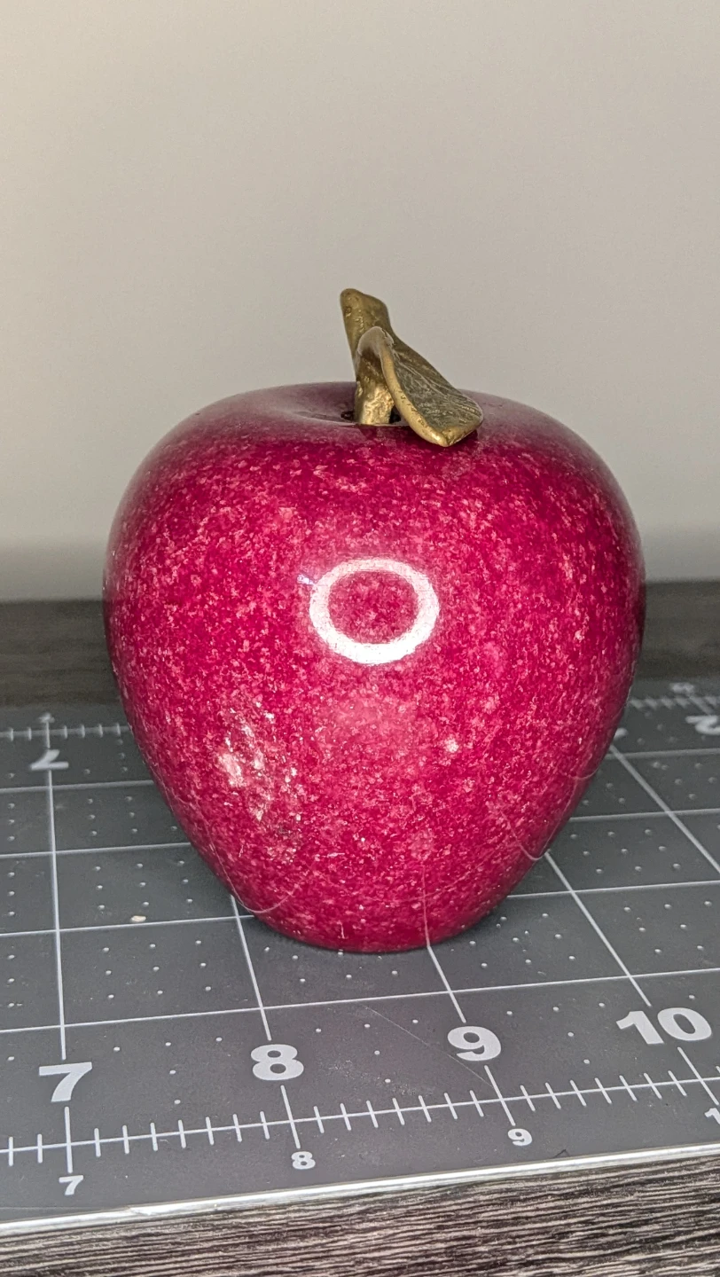 Decorative Marble Apple Figurine - photo 4