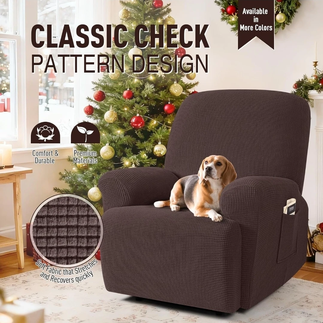 Chocolate Recliner Cover (4-Piece) - photo 3