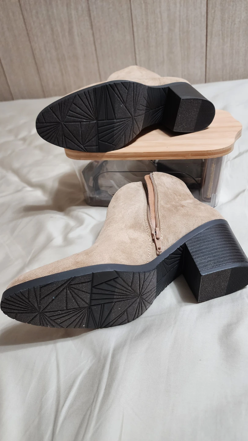 Sonoma Tan Suede Ankle Boots size 9 - photo 3