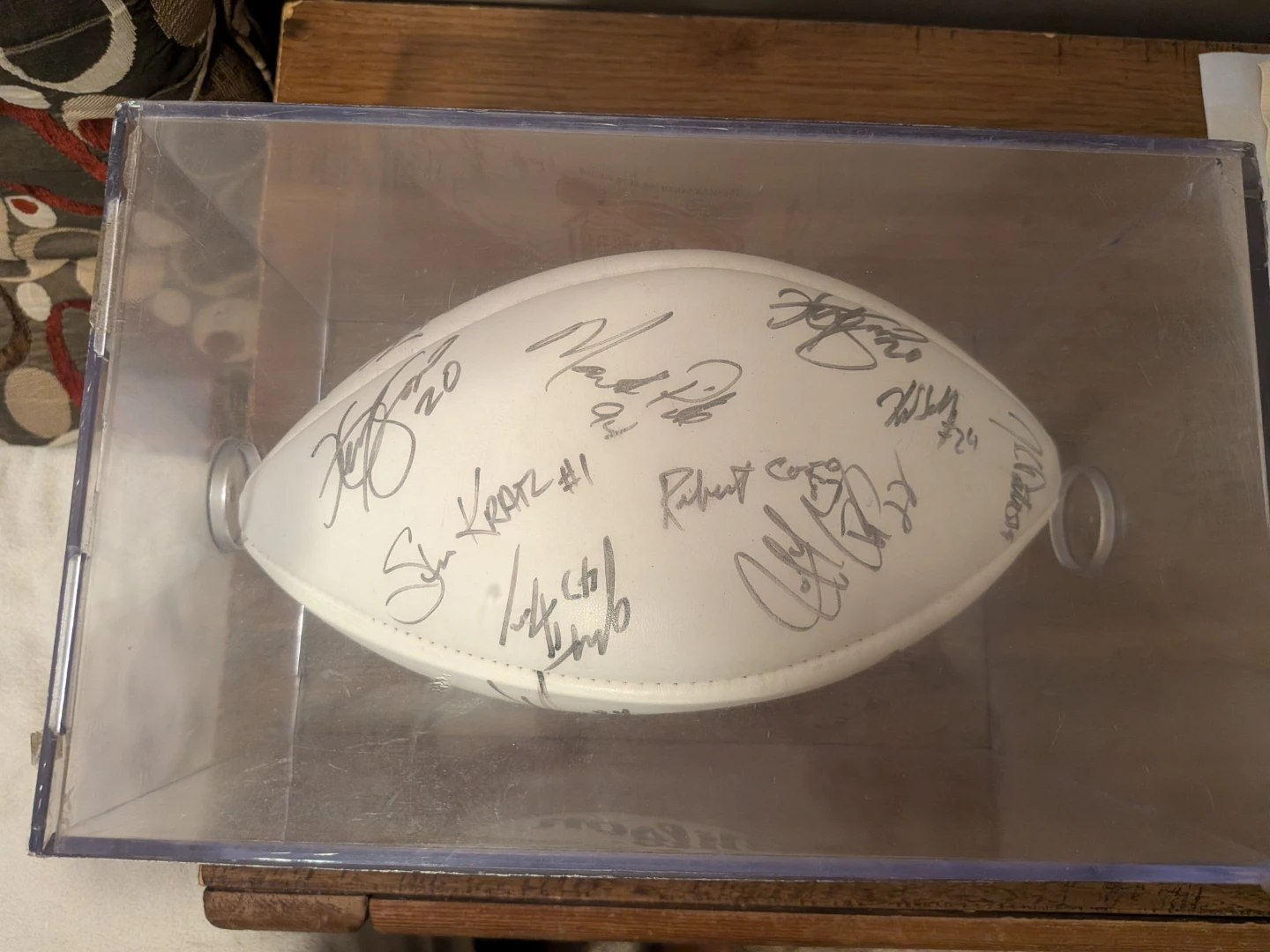 Wilson NFL American Bowl '95 Signed Football - photo 3