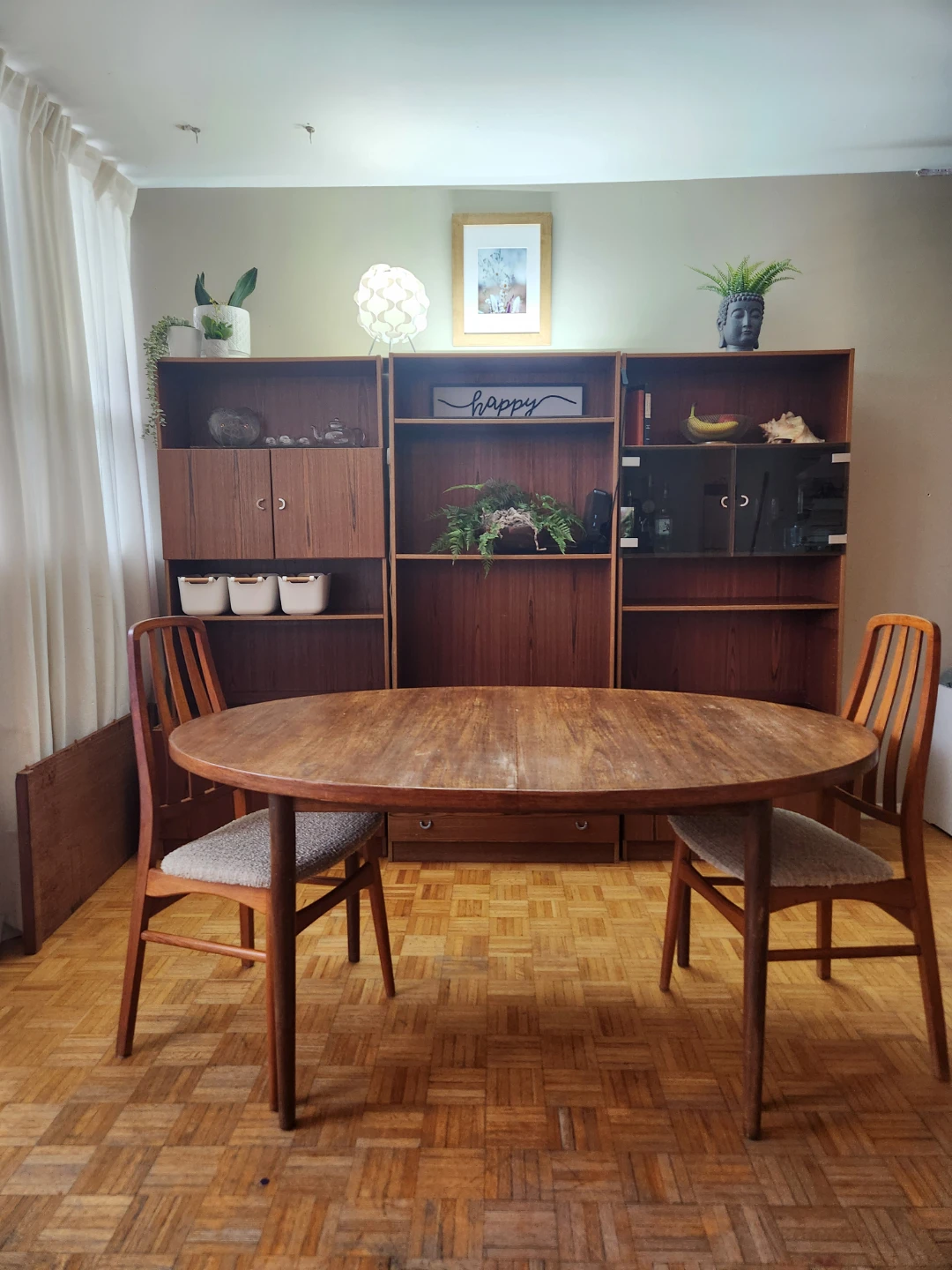 Vintage Teak Hutch Set