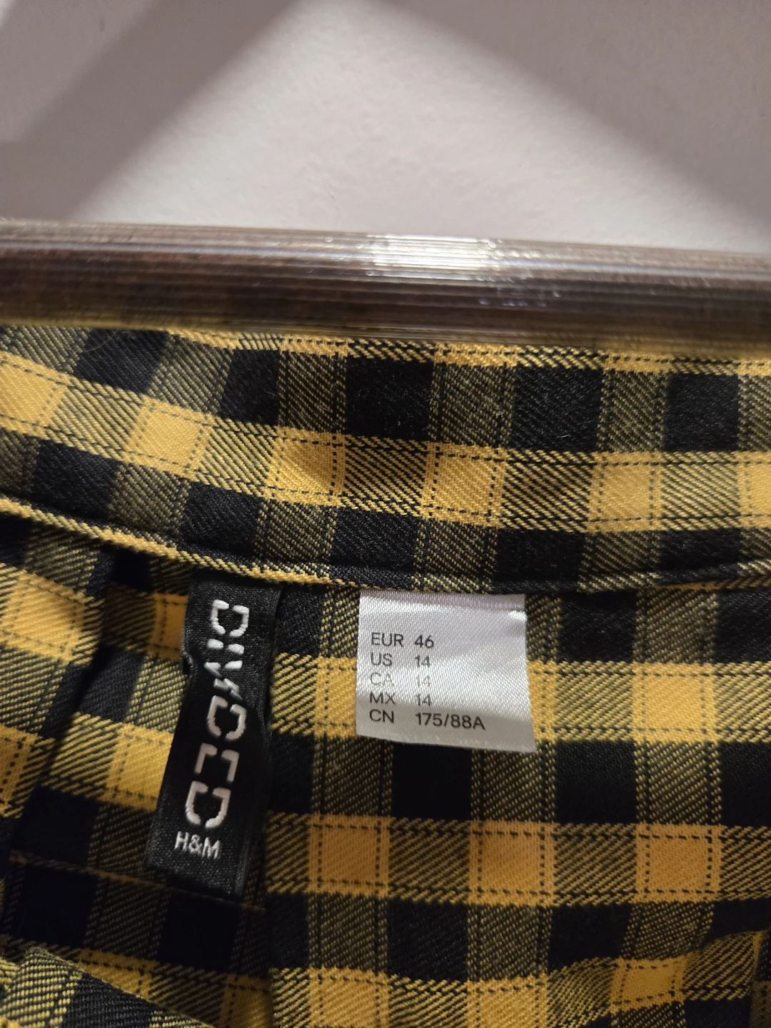 Divided H&M Plaid Mini Skirt Yellow/Black Size 14 - photo 2