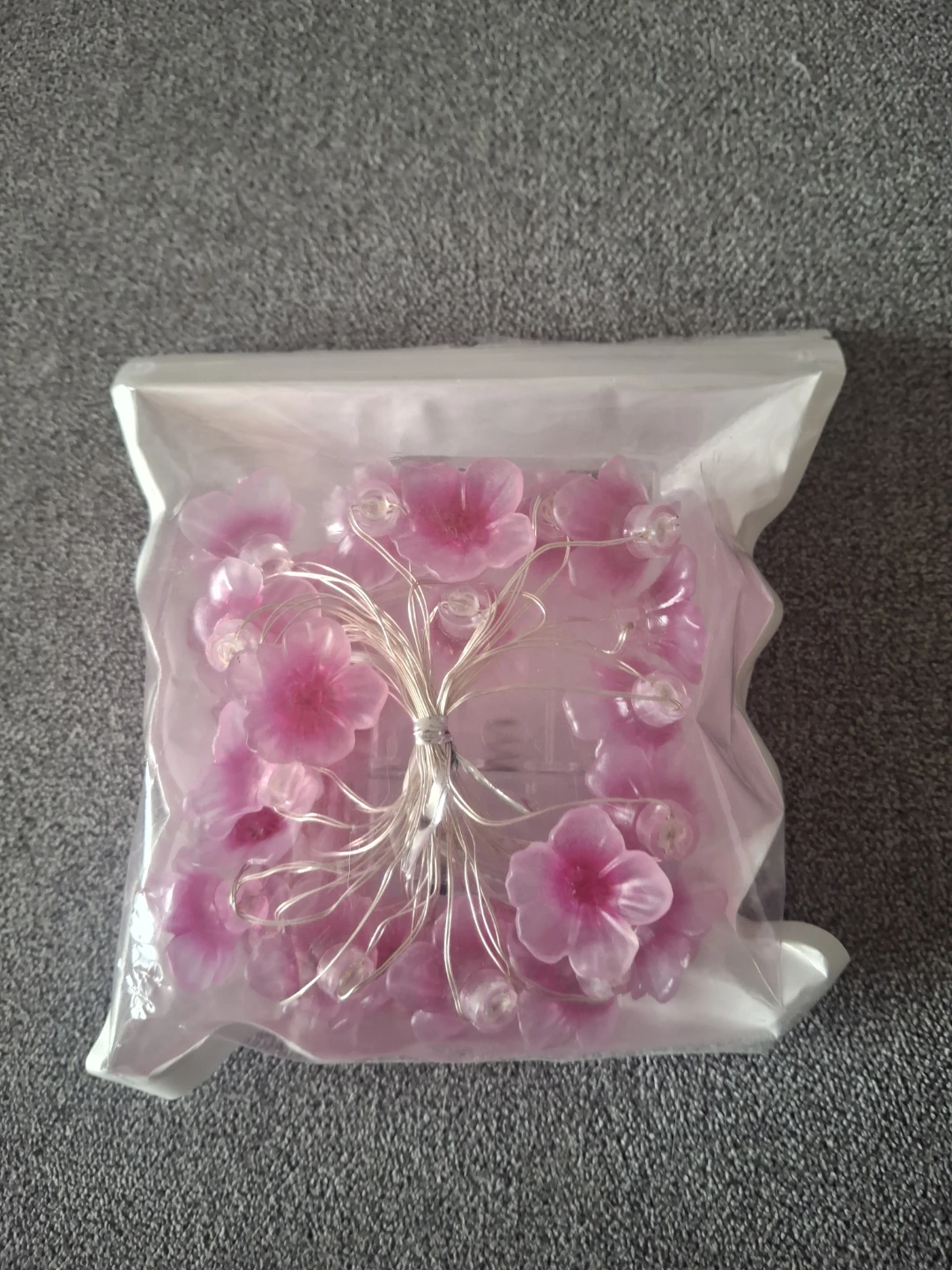 Pink Flower String Lights - New in Package