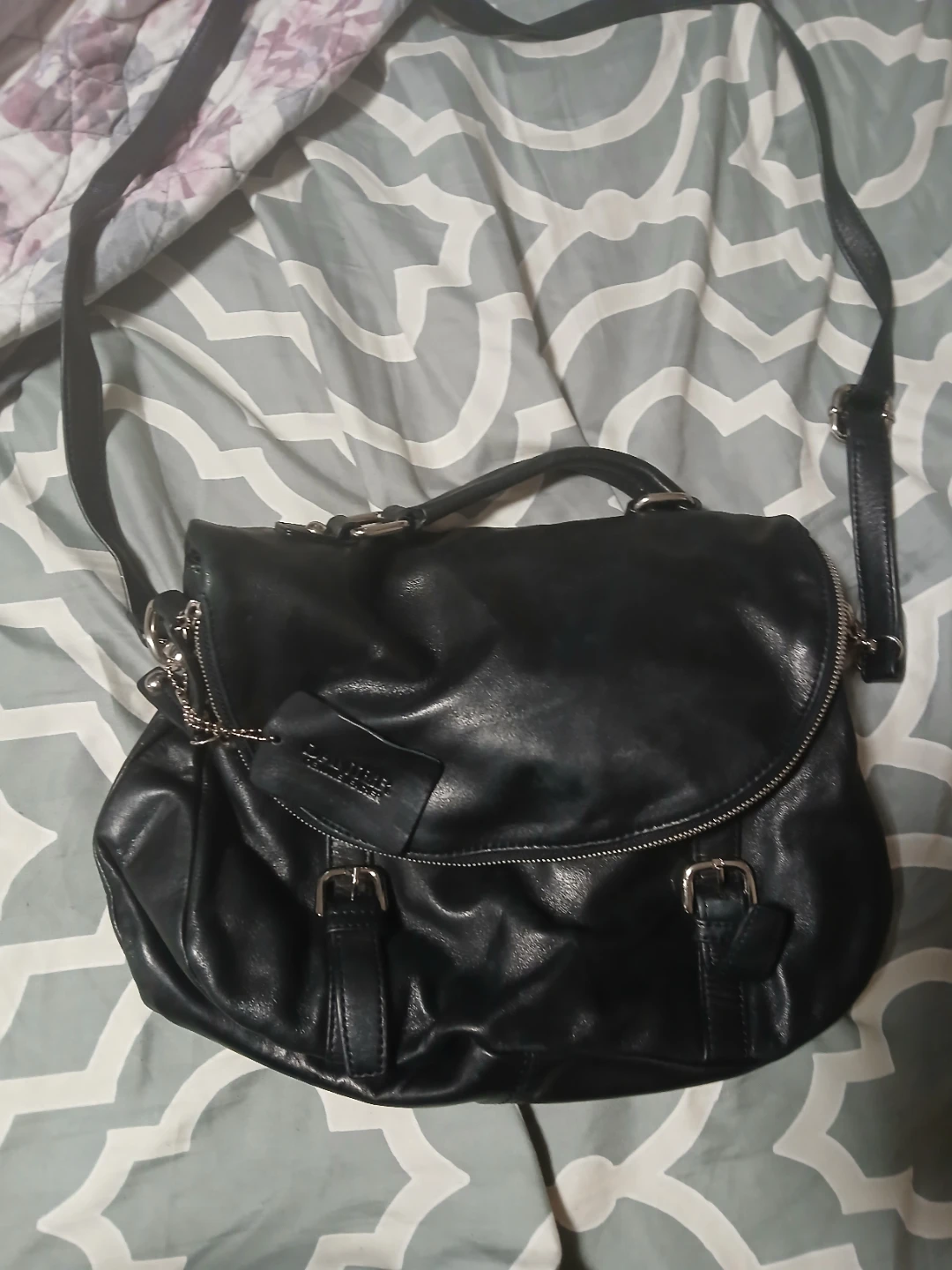 Danier Genuine Leather Black crossbody