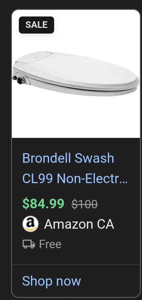Brondell Swash CL99 Non-Electric Bidet Toilet Seat - photo 2