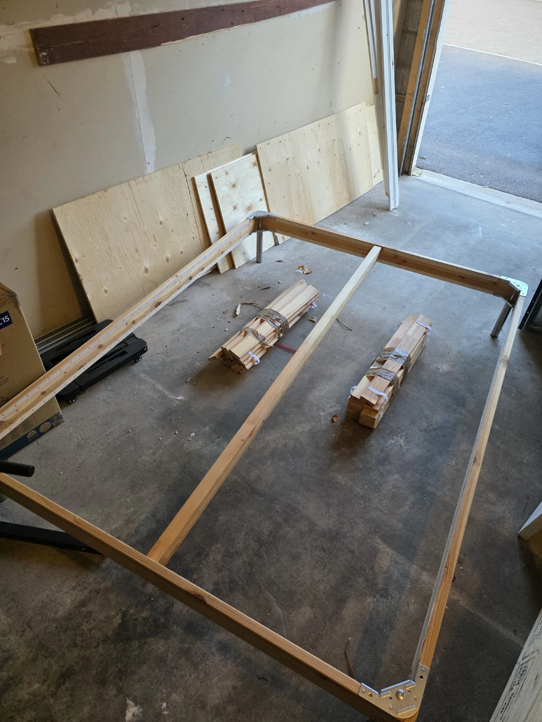 Ikea Queen Wooden Bed Frame Assembled