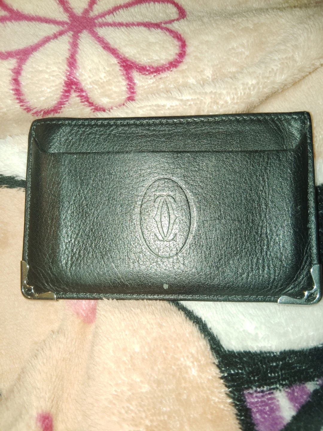 Cartier Black Leather Card Holder