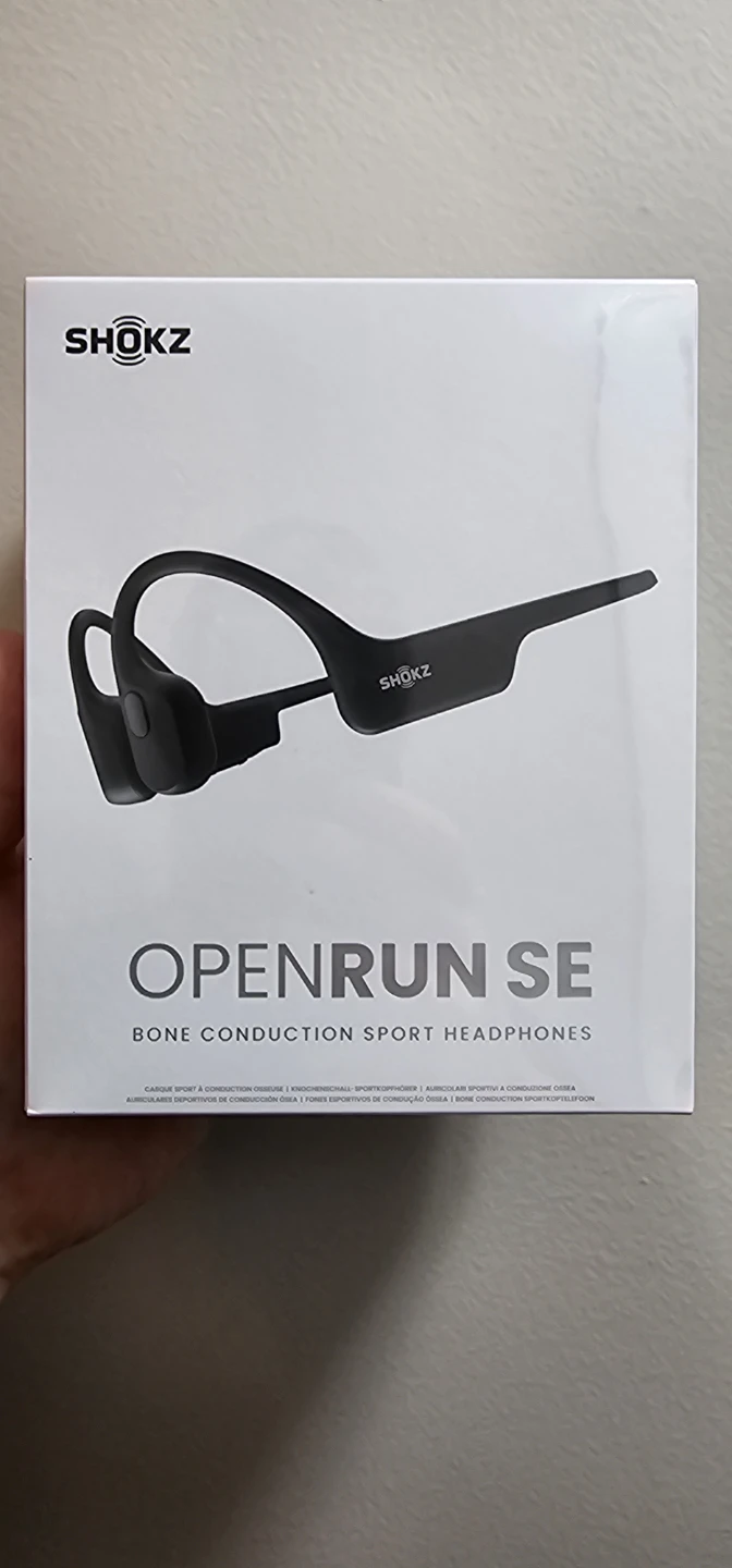 New Shokz OpenRun SE Bone Conduction Headphones - Comet Grey