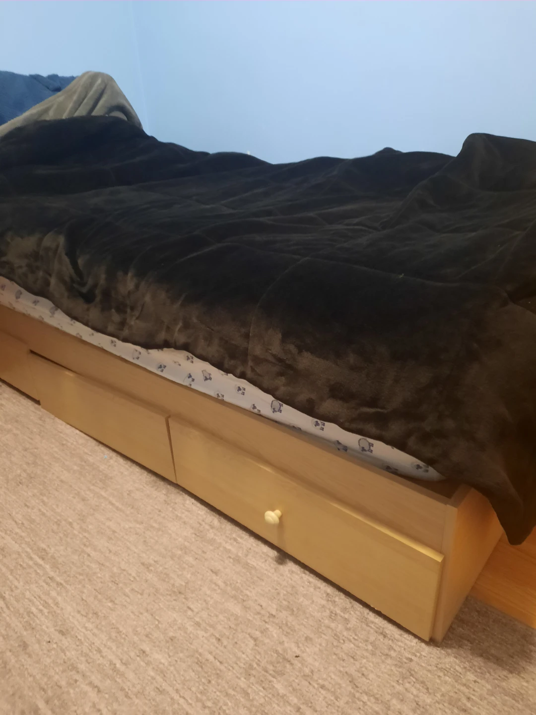 Twin size  Bed Frame with Storage Drawers