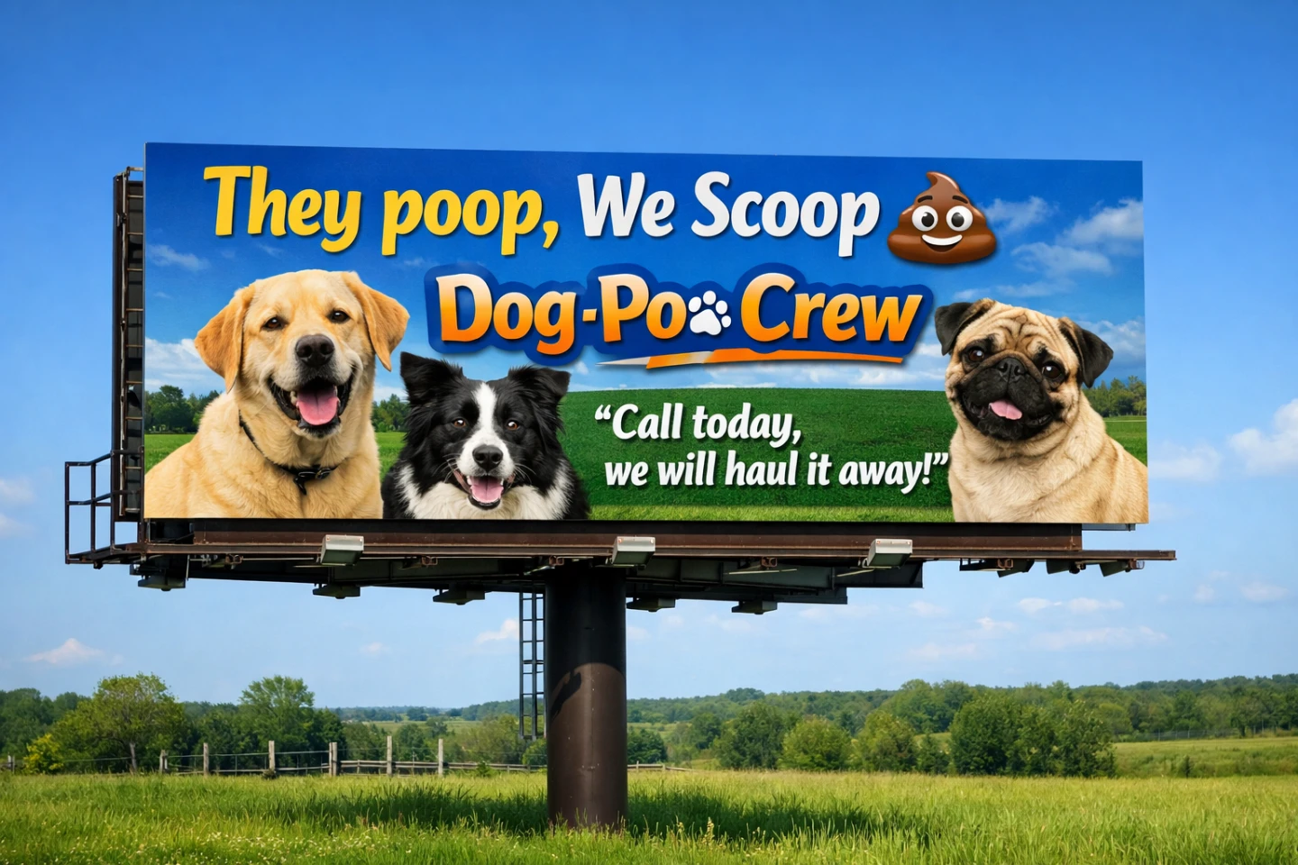 They poop we Scoop