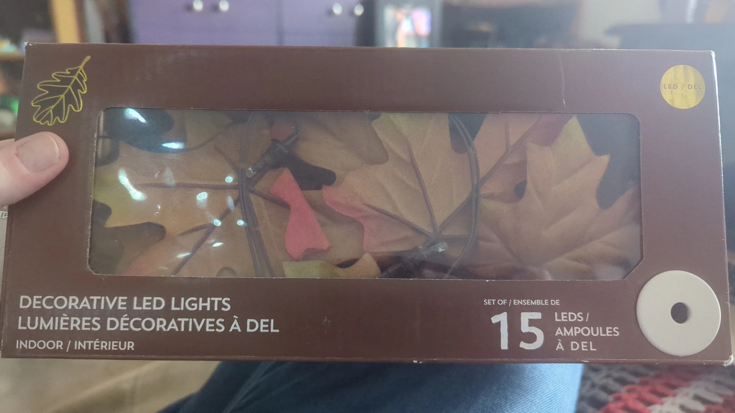 Decorative LED Leaf Lights - 15 Bulbs