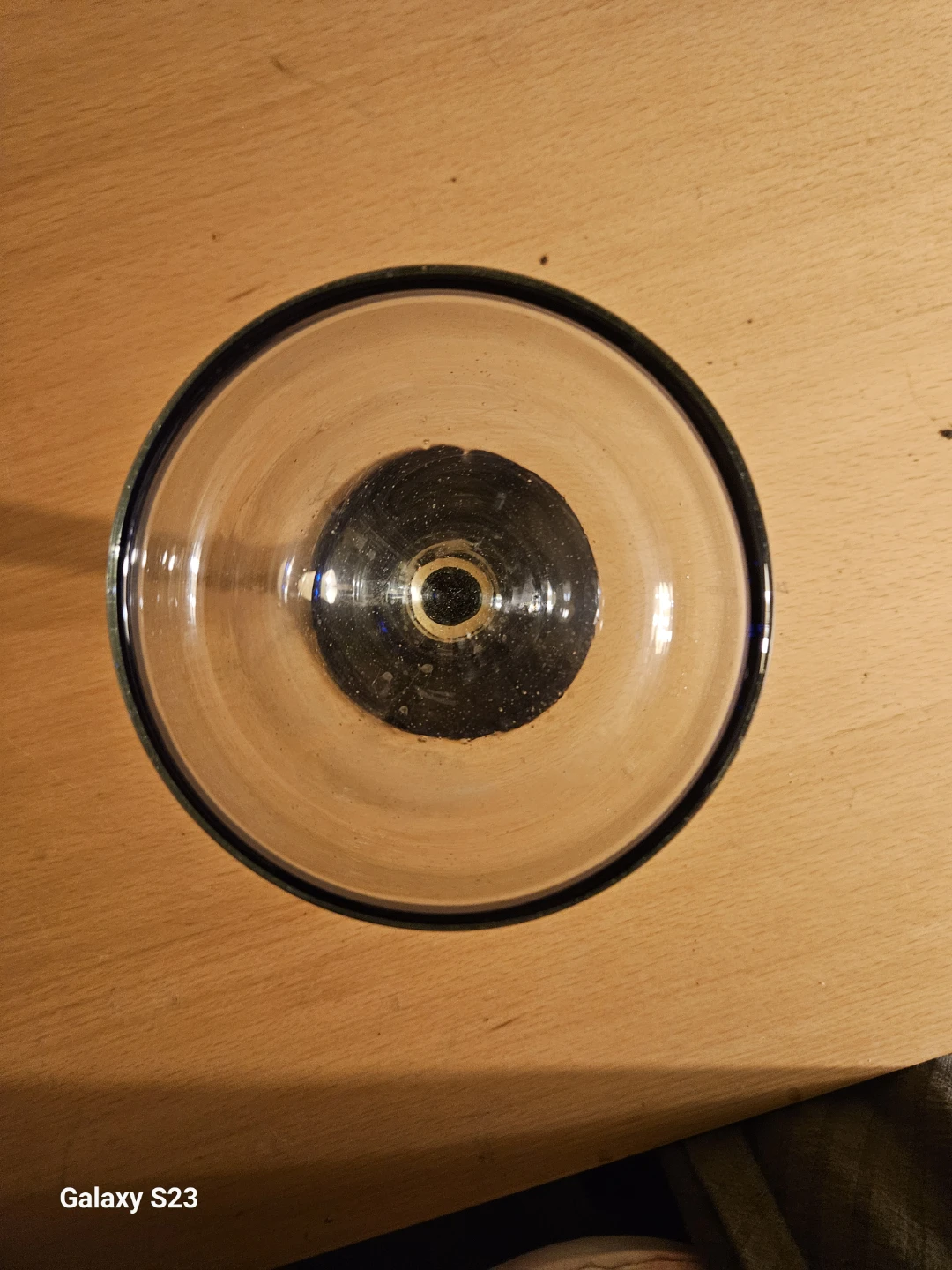 Blue Rim Margarita Glass - photo 3