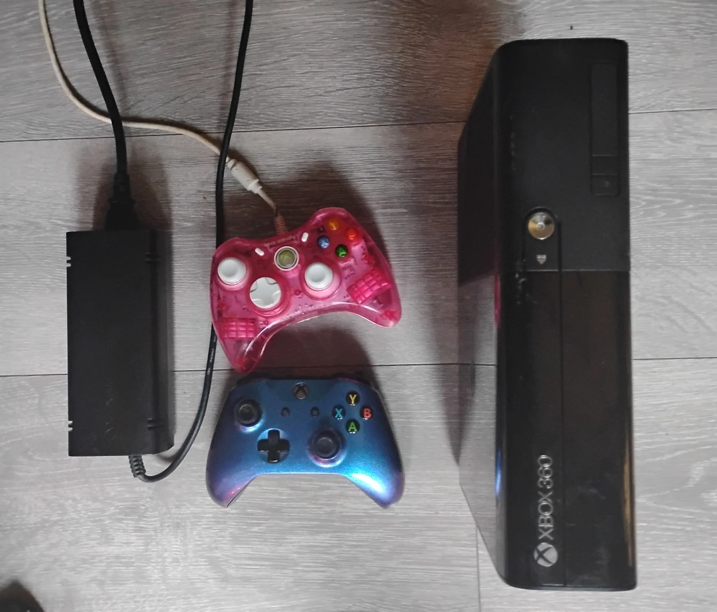 Xbox 360 Console with Games and Controllers