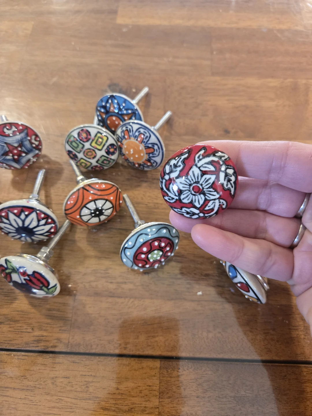 Set of 11 Ceramic Drawer Knobs - photo 2