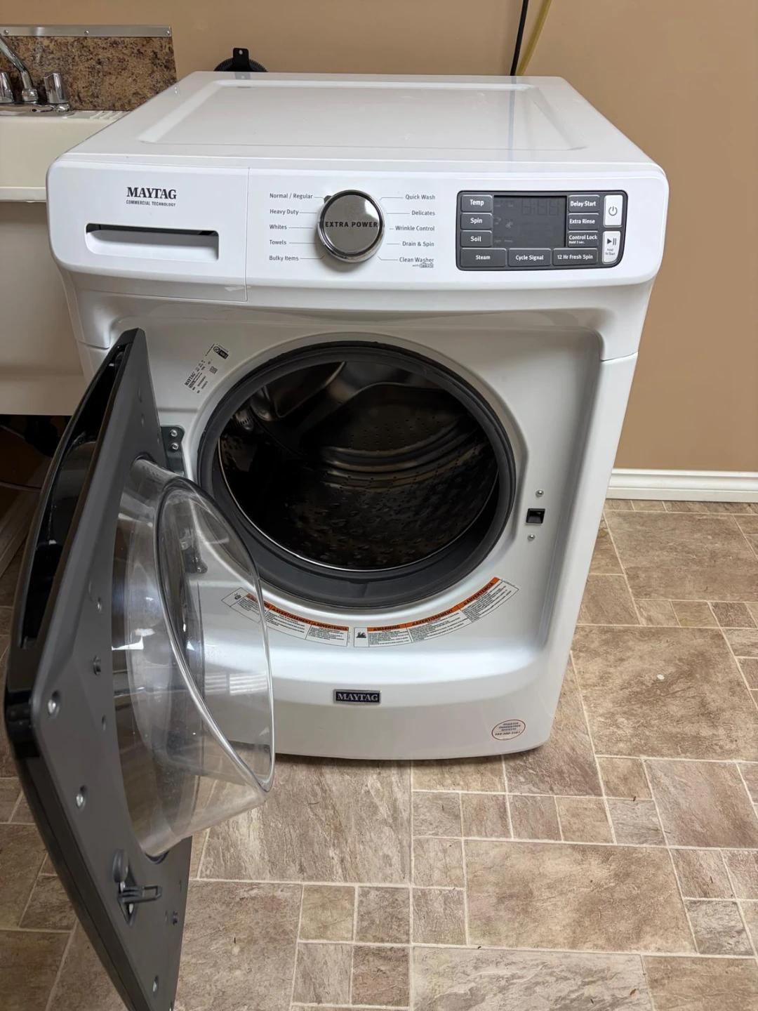 Maytag Front Load Washing Machine & GE Electric Dryer