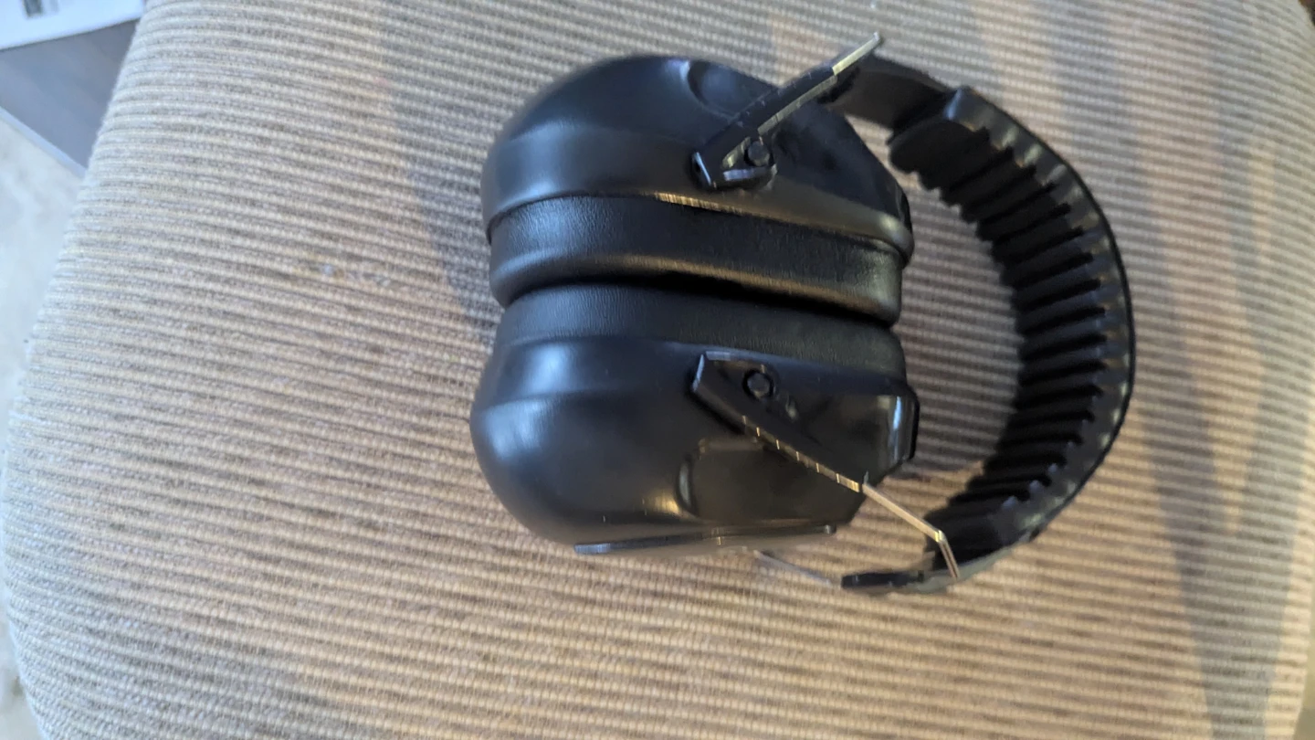 Black Hearing Protection Earmuffs