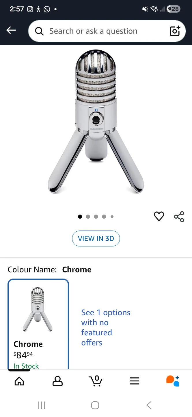 Samson GoMic USB Microphone - Chrome - photo 3