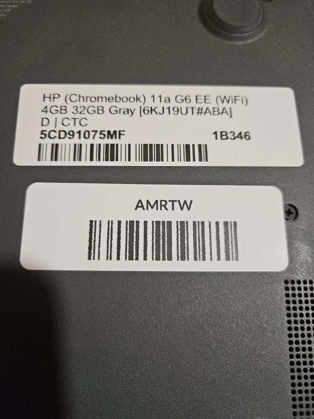 HP Chromebook 11a G6 EE Gray, 4GB/32GB - photo 4