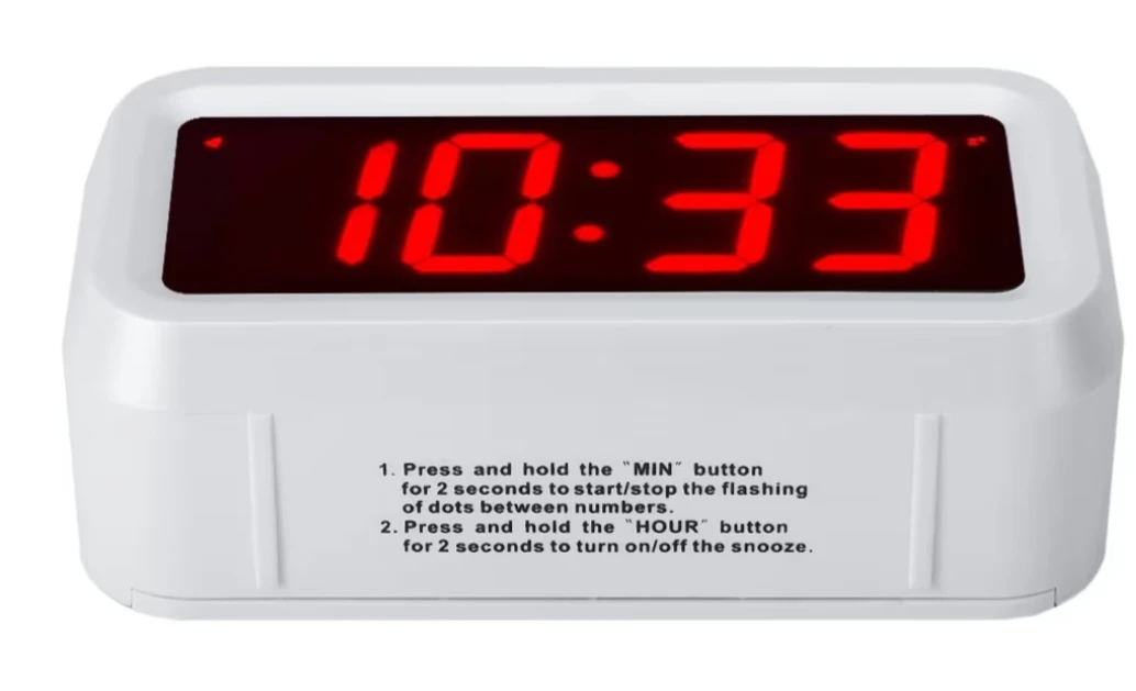 Timegyro Alarm Clock for Bedrooms, LED Digital Clock - photo 5