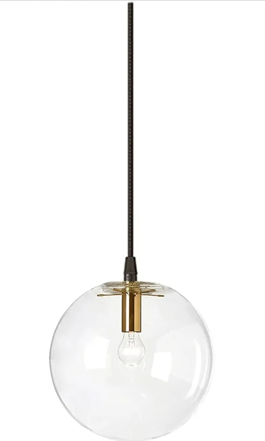 Glass Ball Pendant Light - 5.9" - photo 5