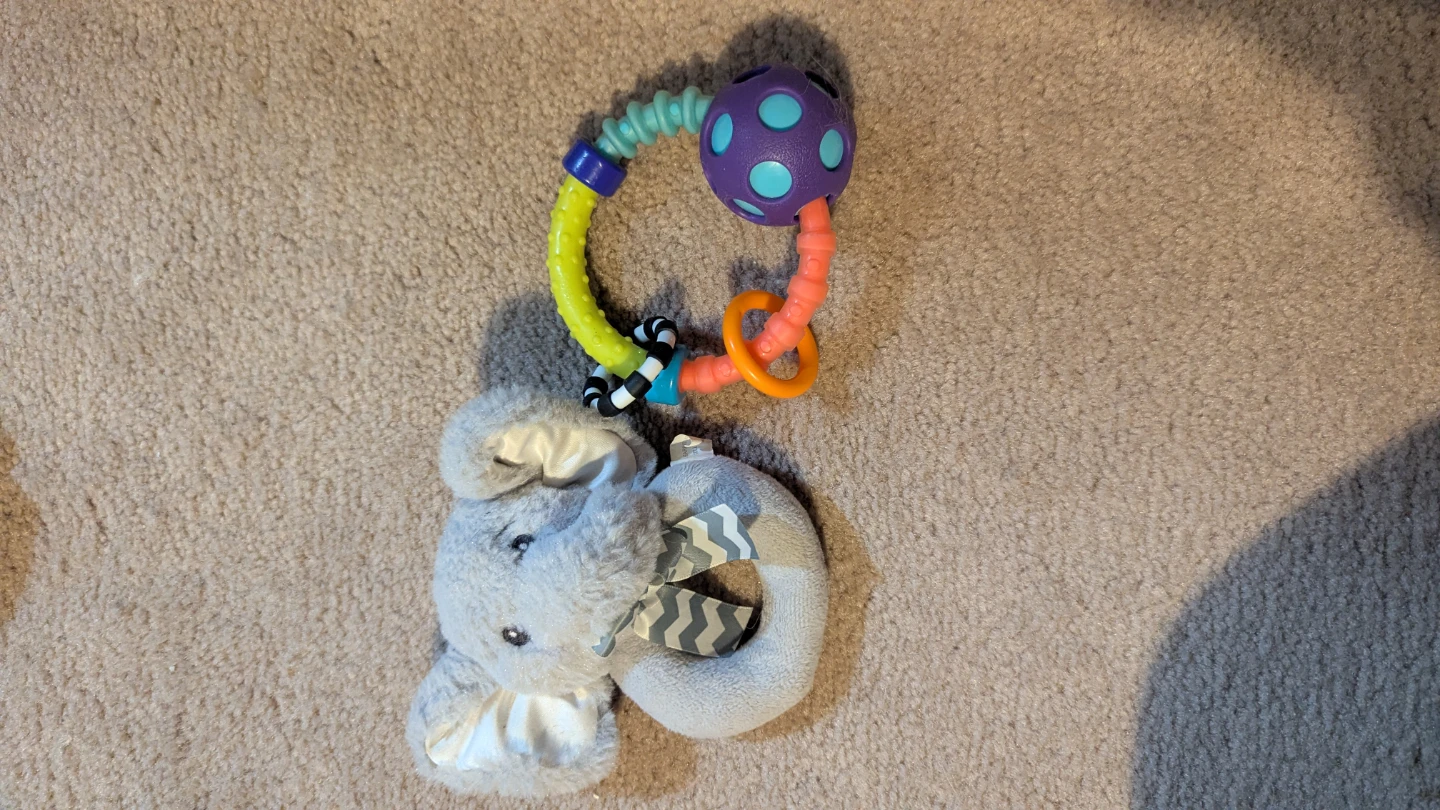Baby Rattle Toy with Plush Elephant