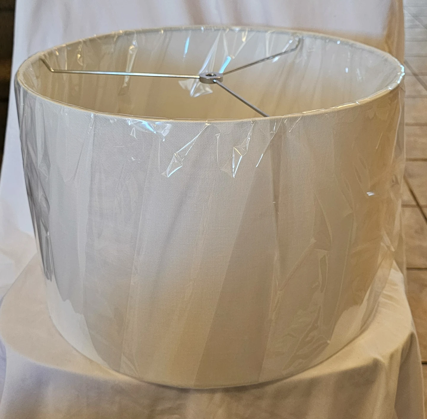 White Round Lampshade